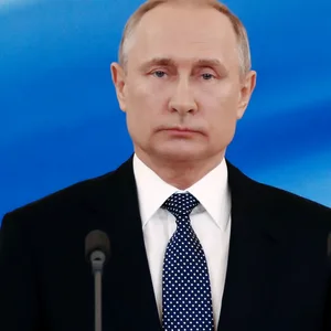 Wladimir Putin, Präsident von Russland, hält bei seiner Amtseinführung 2018 im Kreml eine Rede.