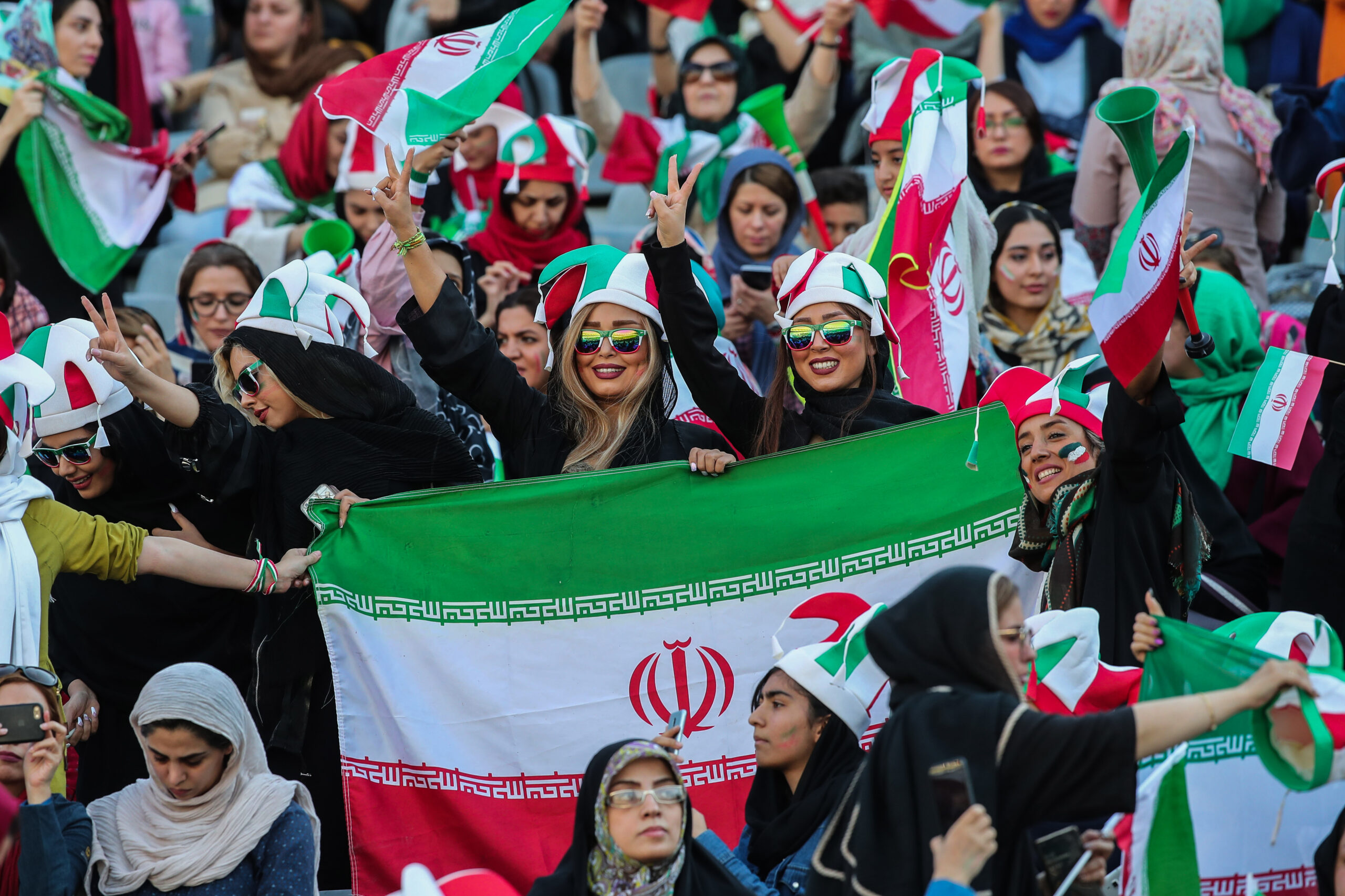 Frauen im Iran im Fußballstadion