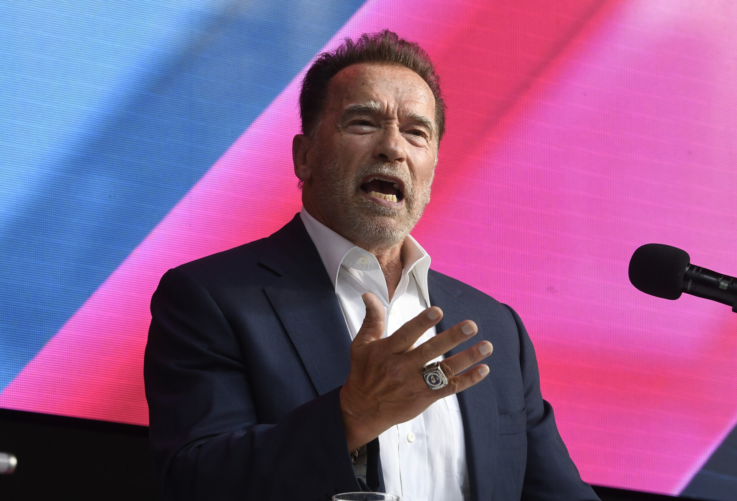 Bodybuilder, Schauspieler und Politiker Arnold Schwarzenegger