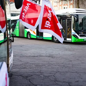 Die Gewerkschaft Verdi hatte zu Warnstreiks von Busfahrern aufgerufen.