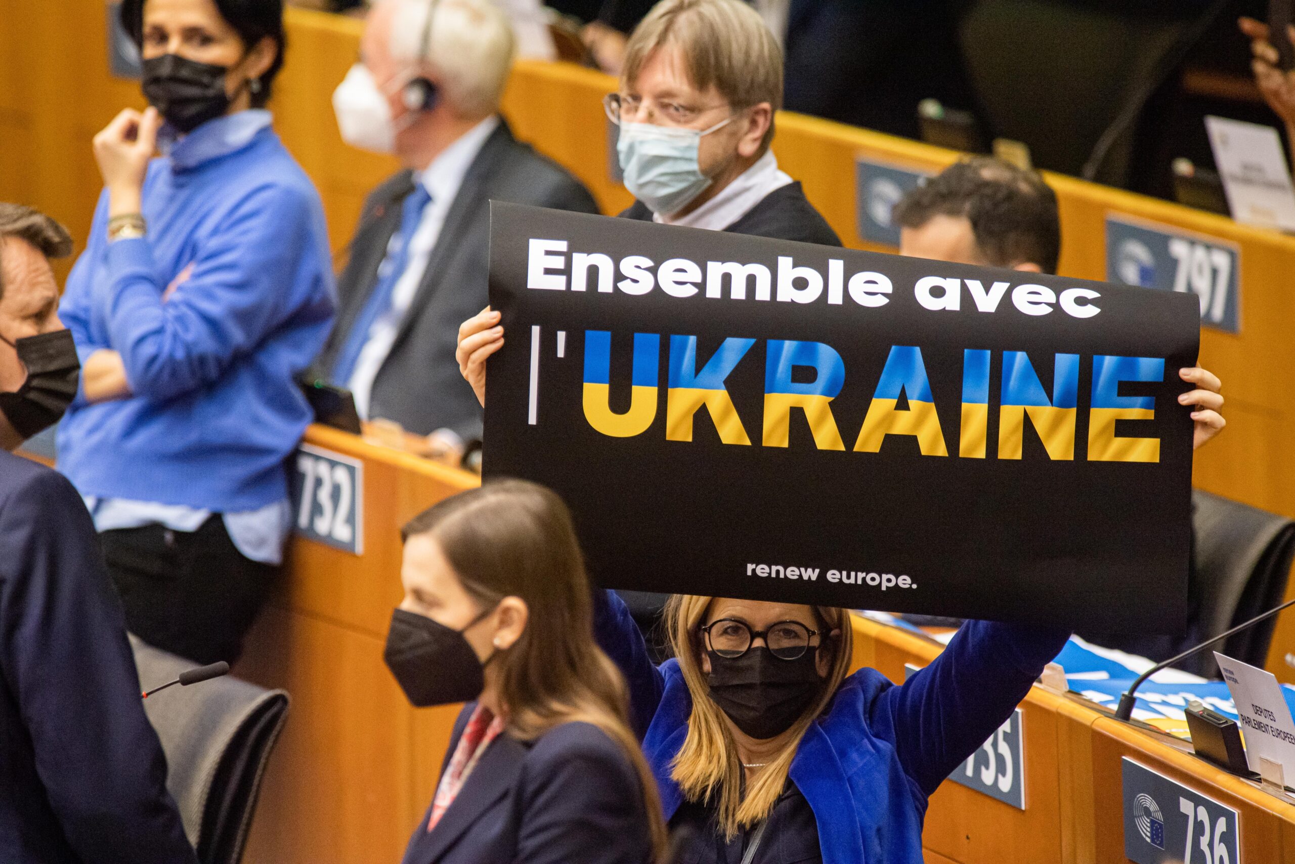 Die Abgeordneten des EU-Parlaments sprachen sich für Beitrittsverhandlungen mit der Ukraine aus.