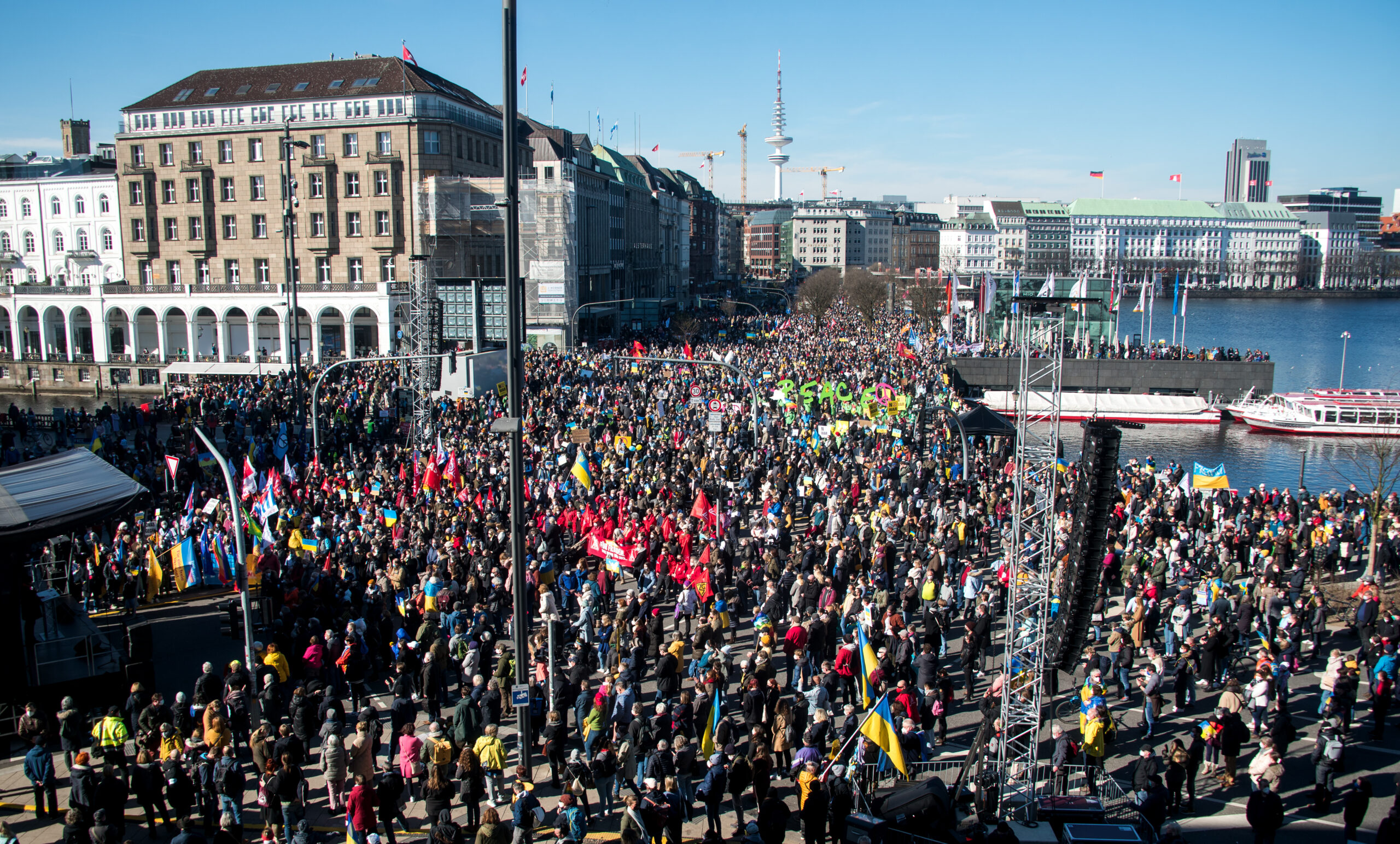 Ukraine-Konflikt - Demonstration Hamburg