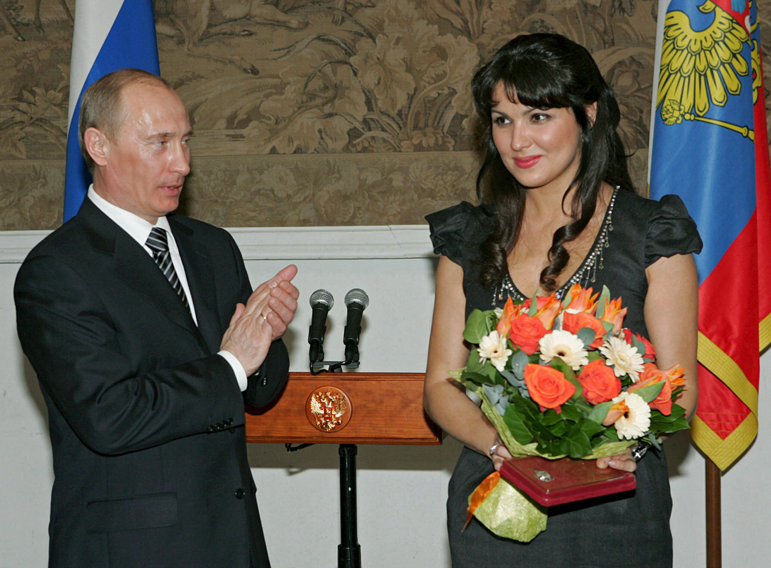 Putin und Anna Netrebko