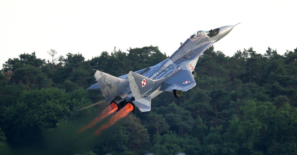 Eine MiG 29 der Polnischen Air Force (Archivbild)