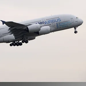 Der A380 beim Testflug mit Öko-Kerosin