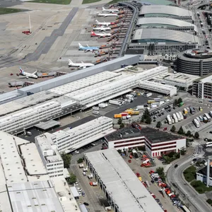 Der Hamburger Flughafen in Fuhlsbüttel.