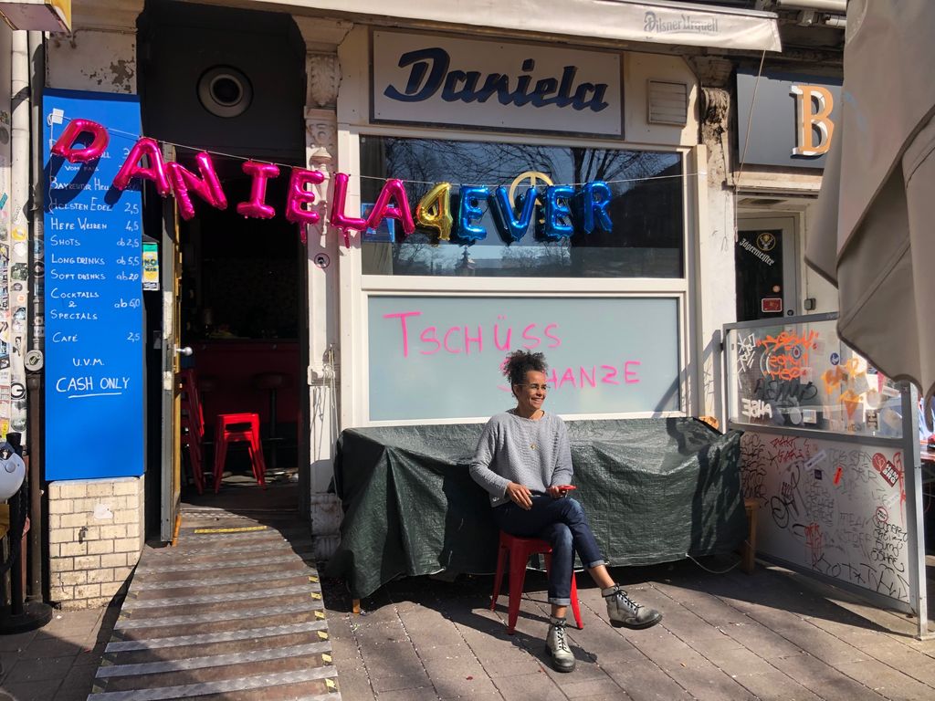 Die Daniela-Bar auf dem Schulterblatt