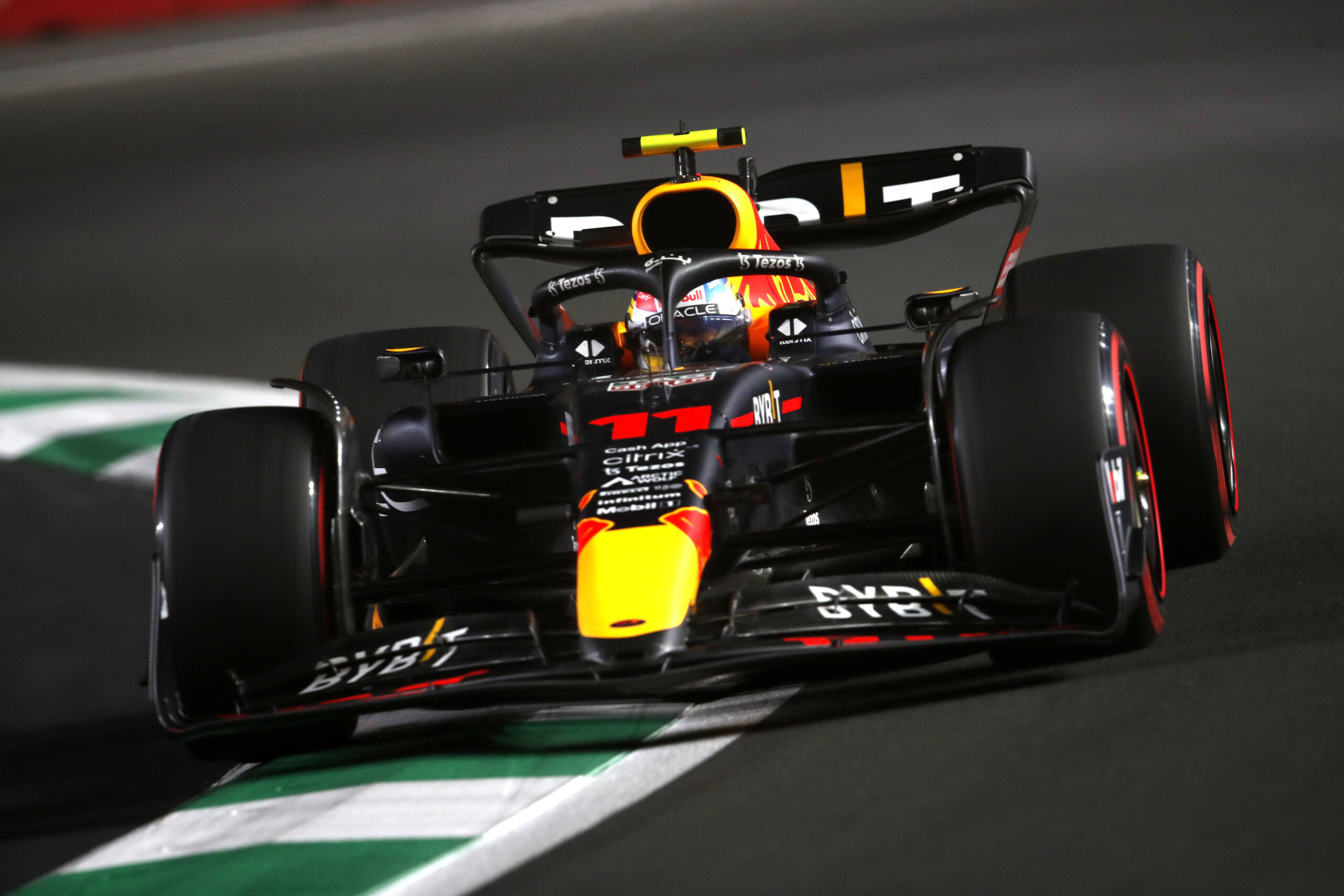 Sergio Perez beim Qualifying in Dschidda.