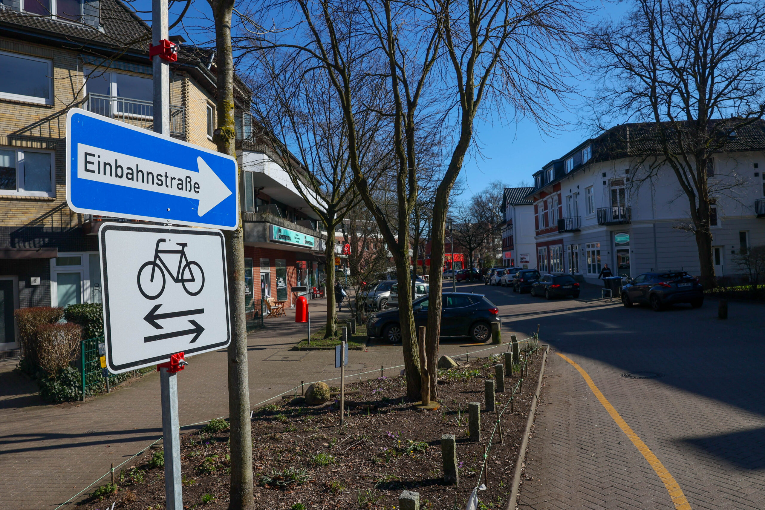 Seit Ende November ist die Grelckstraße in Lokstedt eine Einbahnstraße.