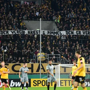 Wie im Pokal dürften auch im Punktspiel 16.000 Zuschauer ins Dresdner Stadion.