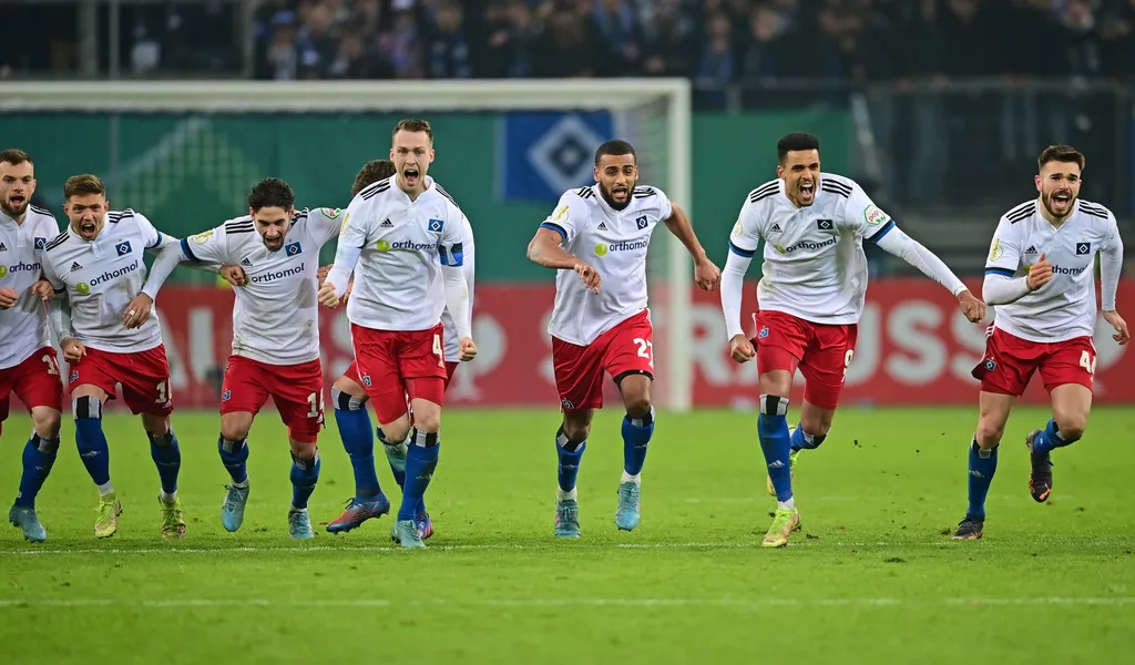 HSV-Jubel nach dem DFB-Pokal-Elfmeterschießen