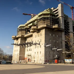 Umgebauter Bunker in Hamburg