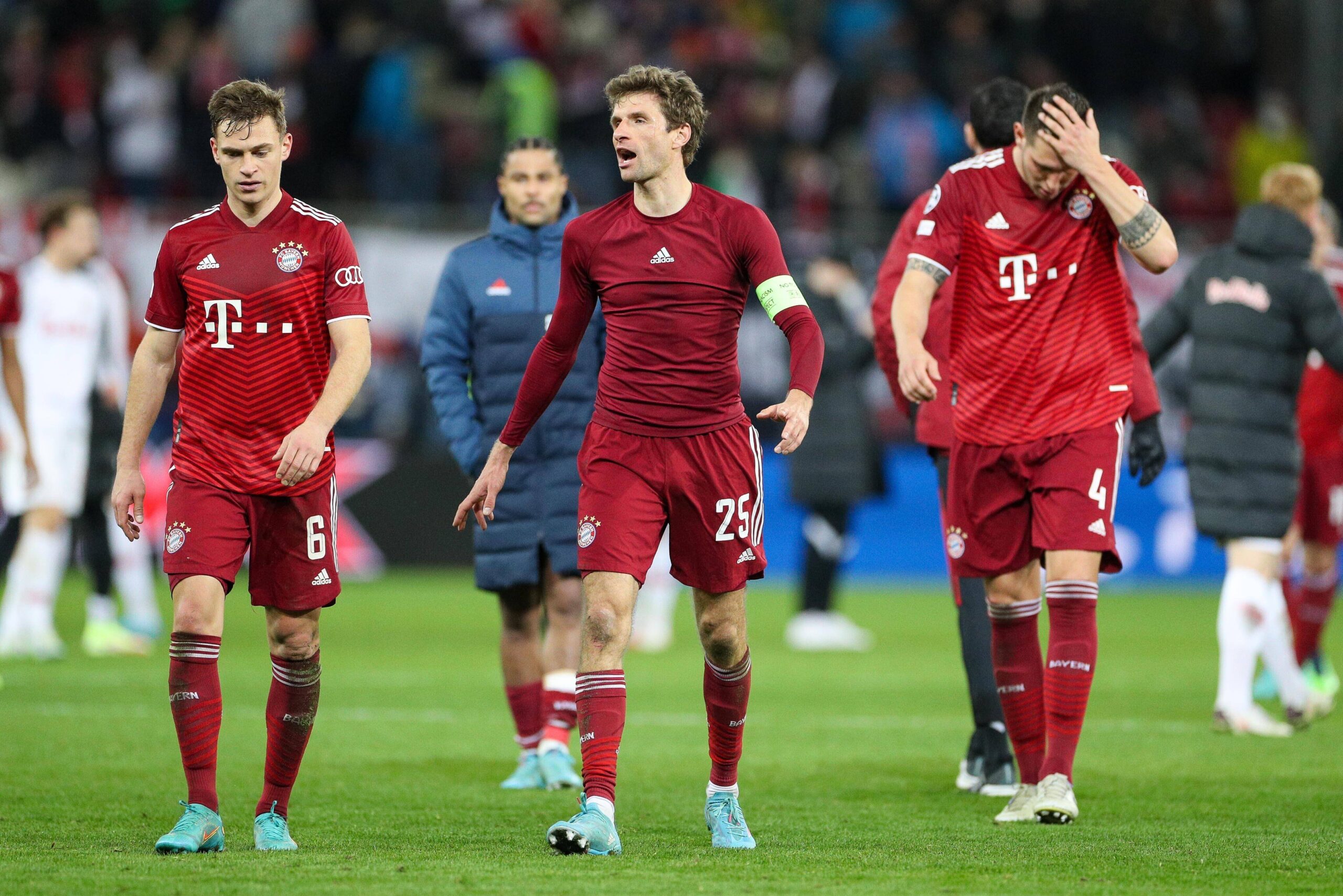 Niklas Süle, Thomas Müller und Joshua Kimmich