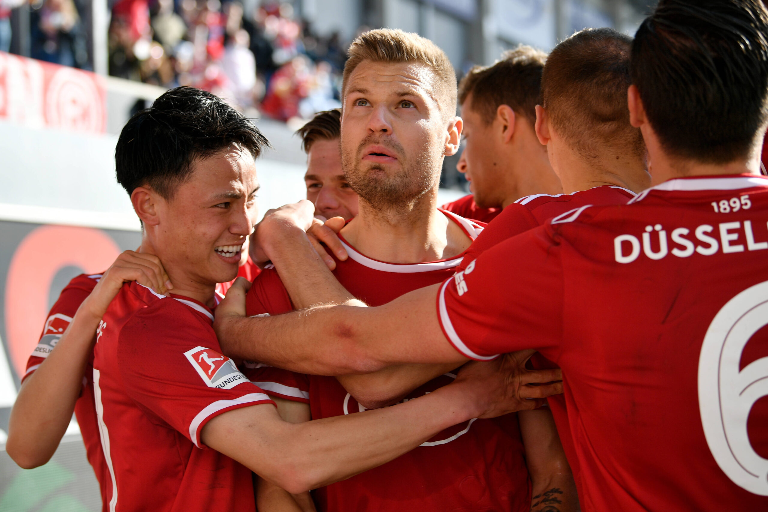 Florian Hartherz von Fortuna Düsseldorf jubelt