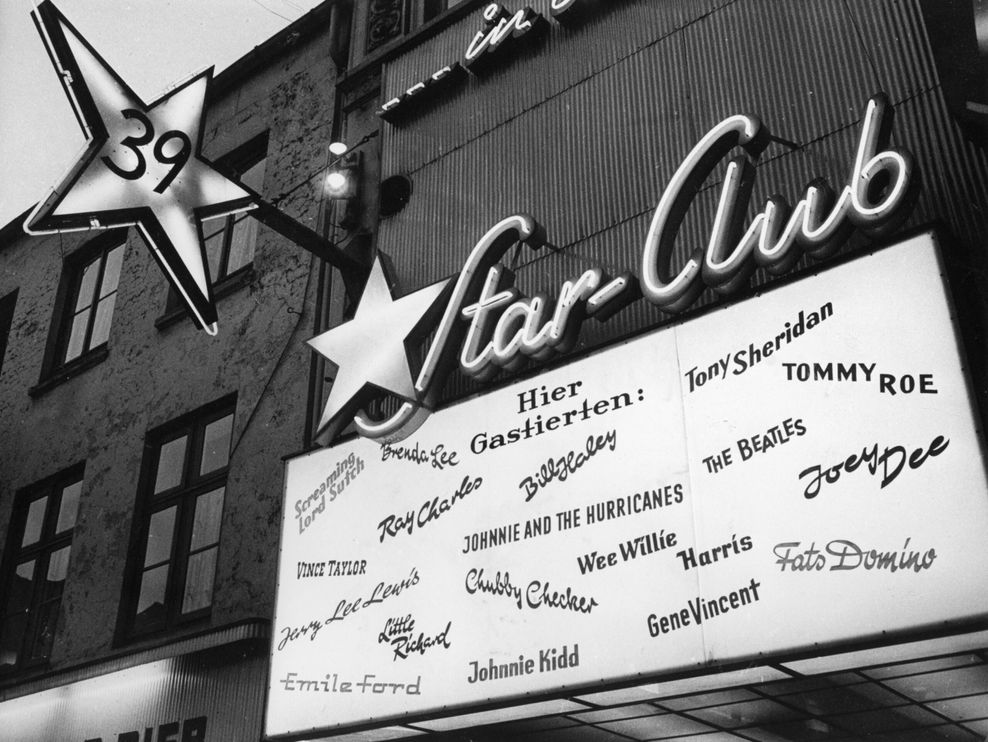 60 Jahre alt: Der "Star-Club" auf St. Pauli. Hier traten Musikgrößen wie die Beatles, Ray Charles, Jerry Lee Lewis und Fats Domino auftraten. Aufnahme von 1964.