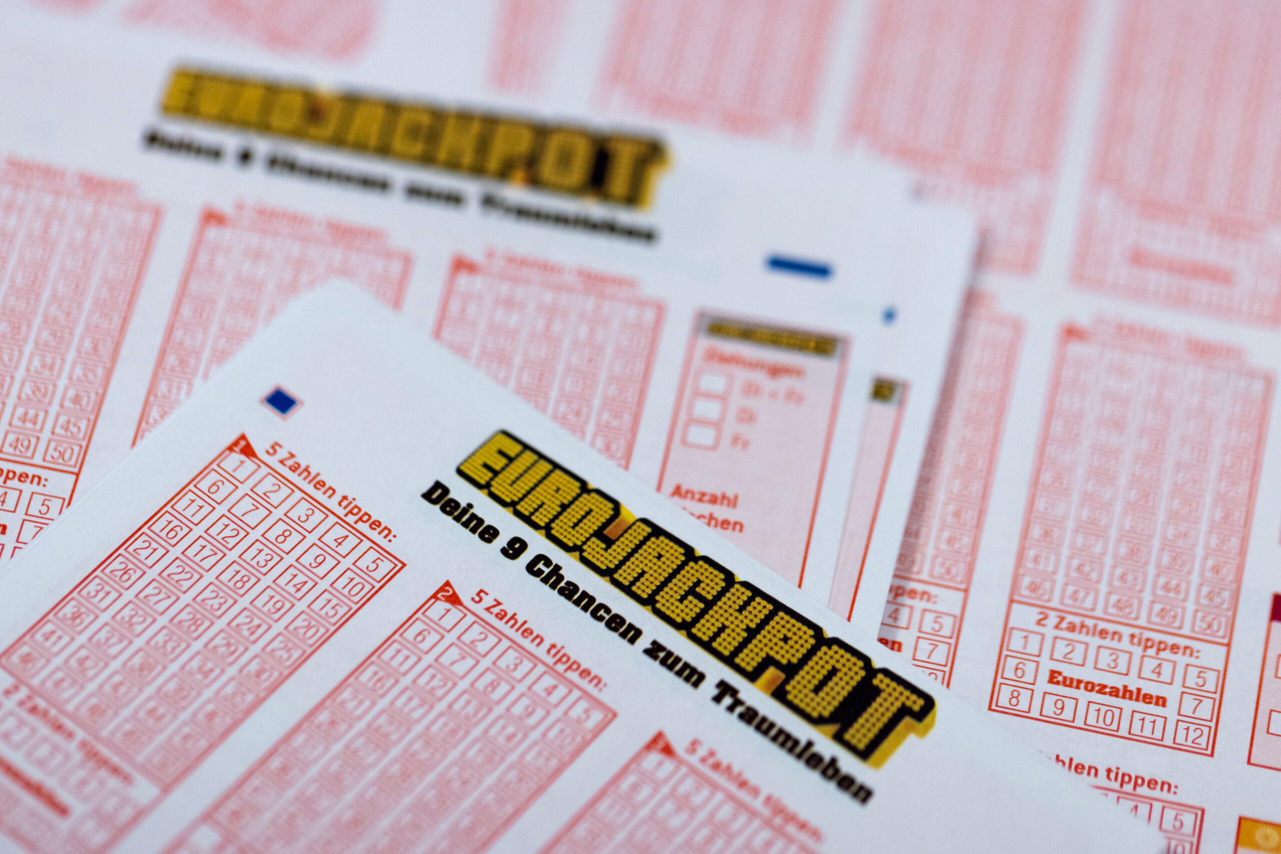 Lottoscheine für den Eurojackpot