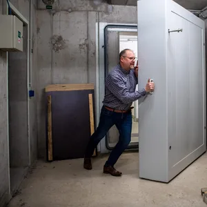 Alter Bunker im Rathaus von Saterland