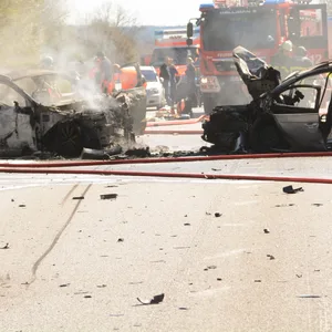 Unfallort B404 nahe Trittau