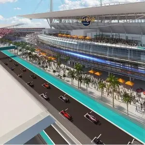 Entwurf der Formel-1 Strecke in Miami