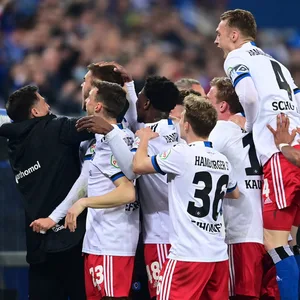 HSV Jubel gegen Karlsruher SC