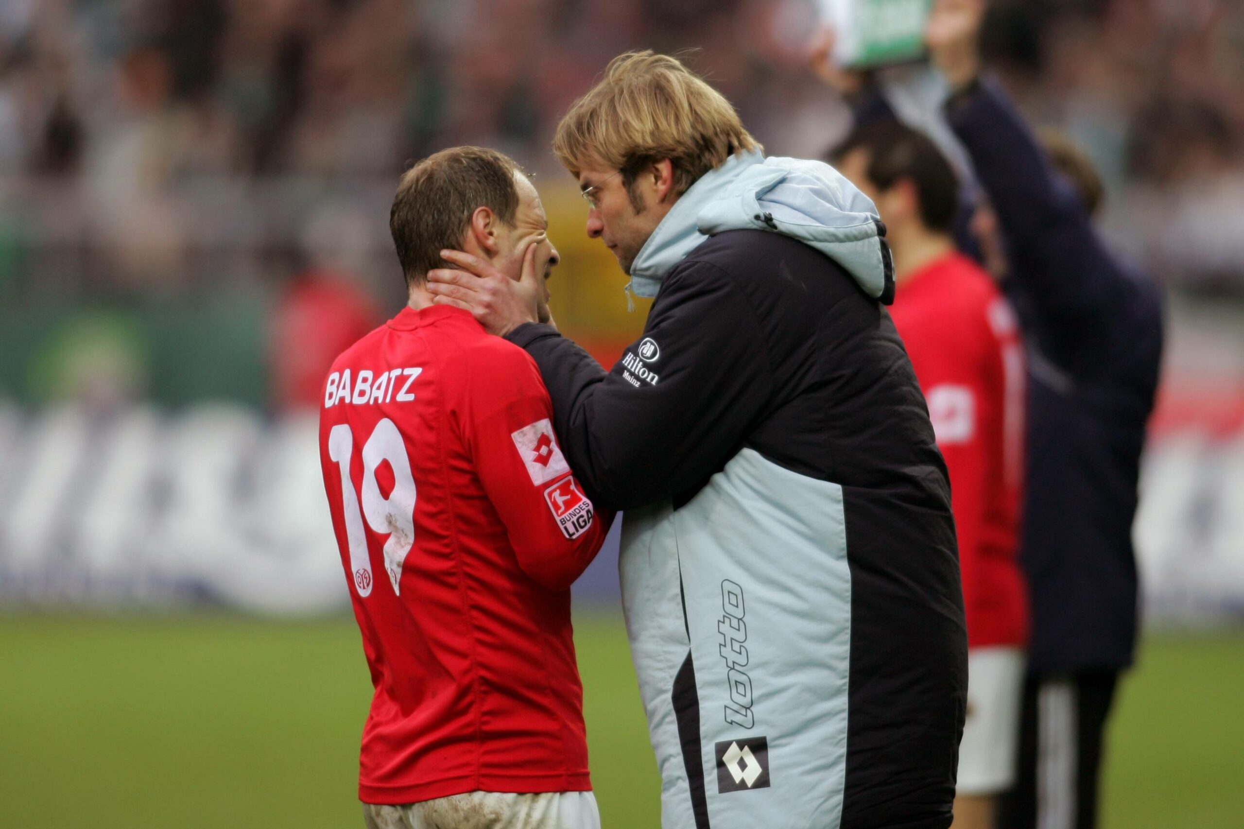 Jürgen Klopp und Christoph Babatz stiegen mit Mainz in die Bundesliga auf.
