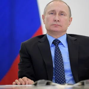Wladimir Putin verfolgt per Videokonferenz Einweihung einer neuen Gaspipeline (Archivbild aus 2016).