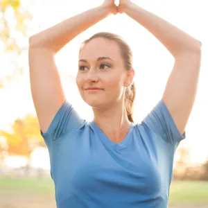 Frau in Sportkleidung