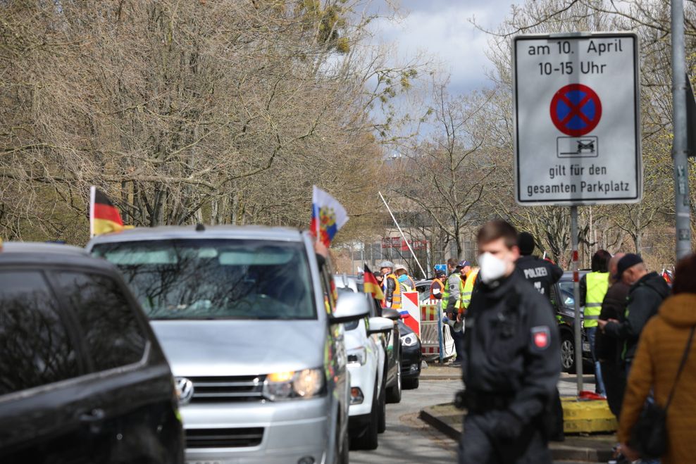 Pro-russischer Autokorso Hannover