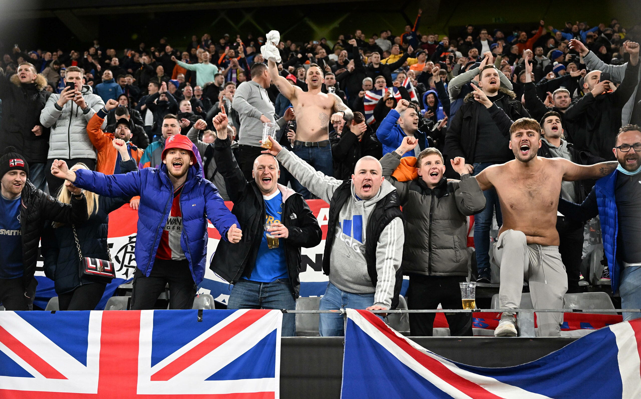 Fans der Glasgow Rangers