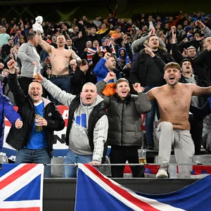 Fans der Glasgow Rangers