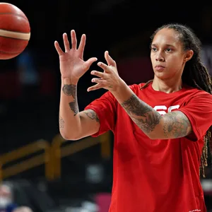WNBA-Star Brittney Griner beim Aufwärmen