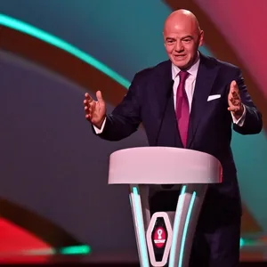FIFA-Präsident Gianni Infantino spricht bei einer Veranstaltung