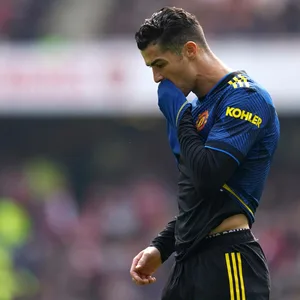 Cristiano Ronaldo deprimiert auf dem Spielfeld