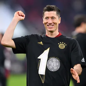 Robert Lewandowski mit geballter Jubelfaust