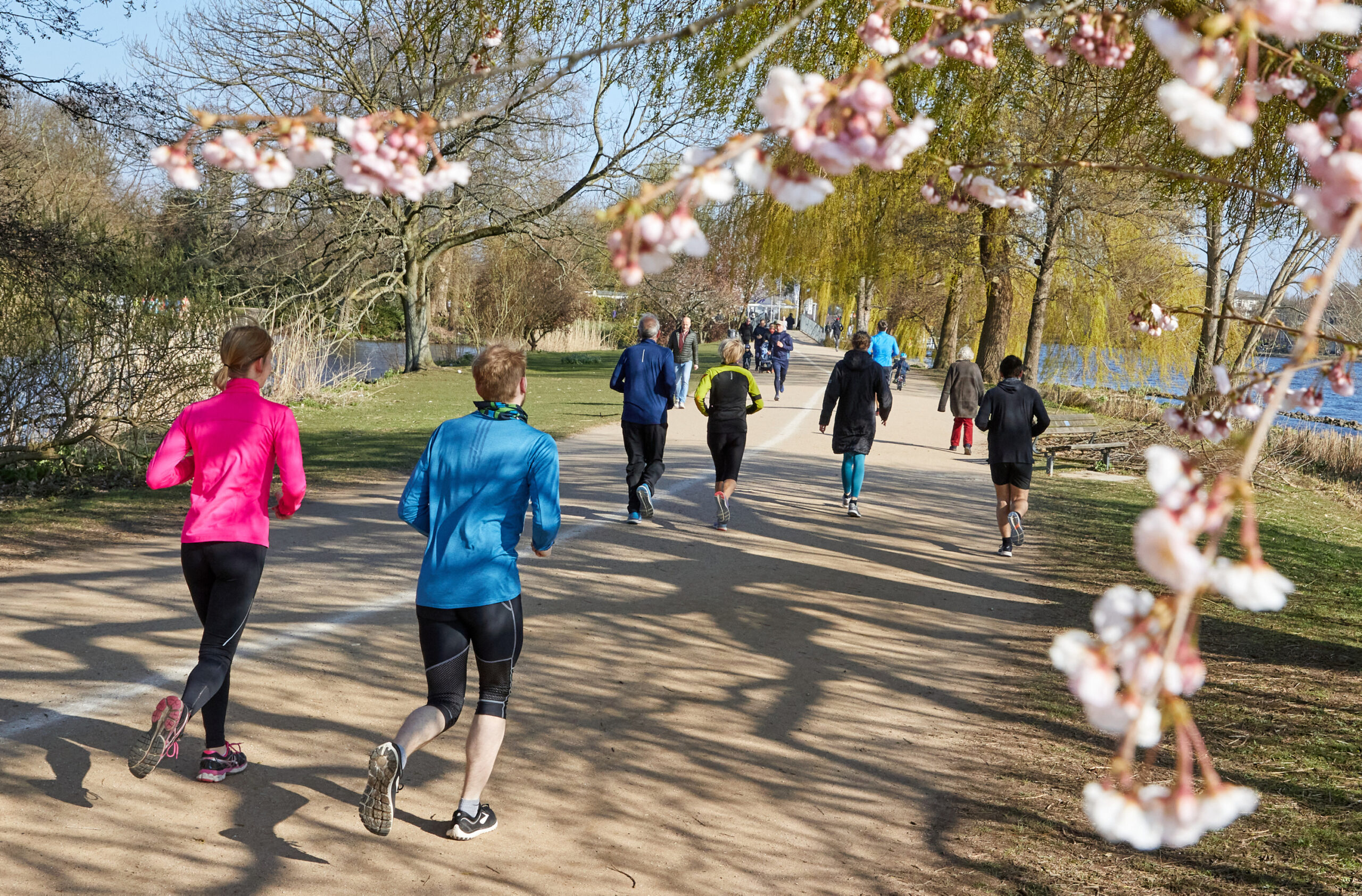 Jogger an der Alster