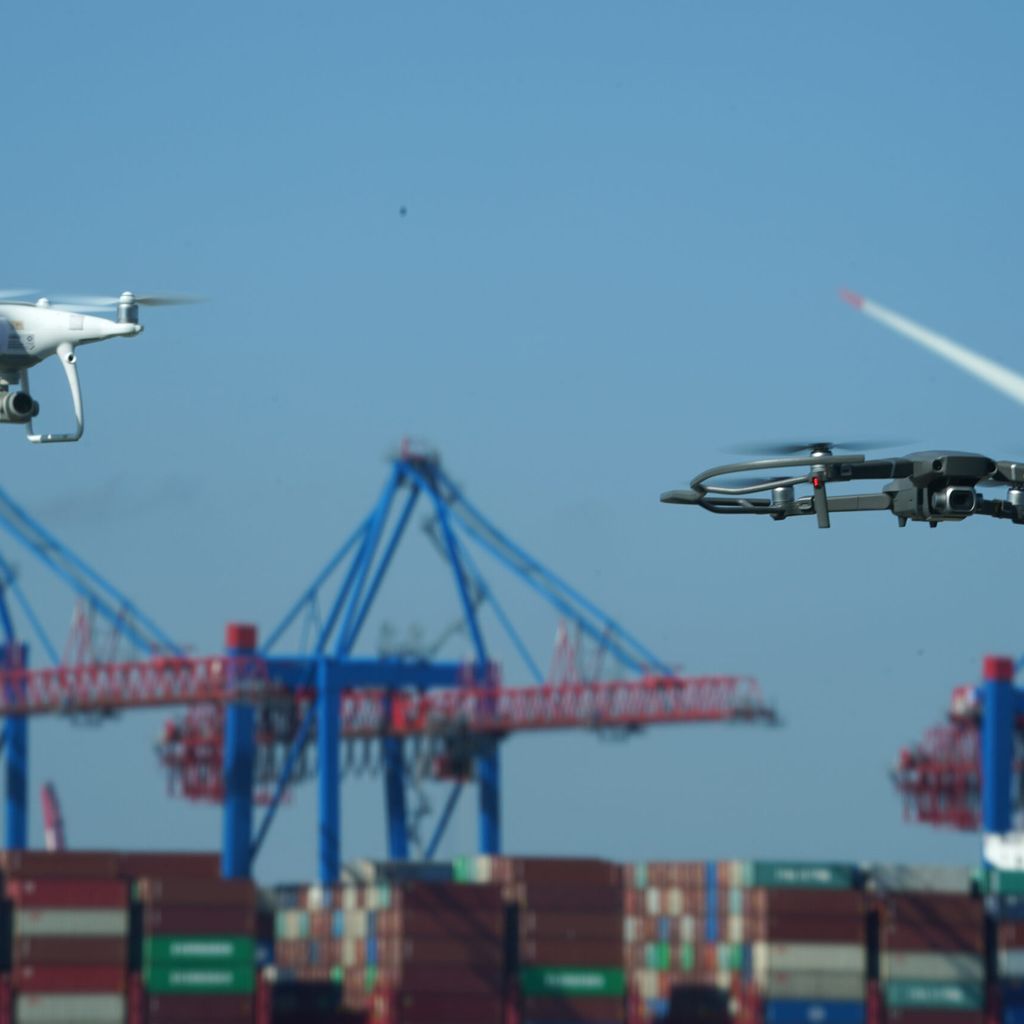 Drohnen im Hafen