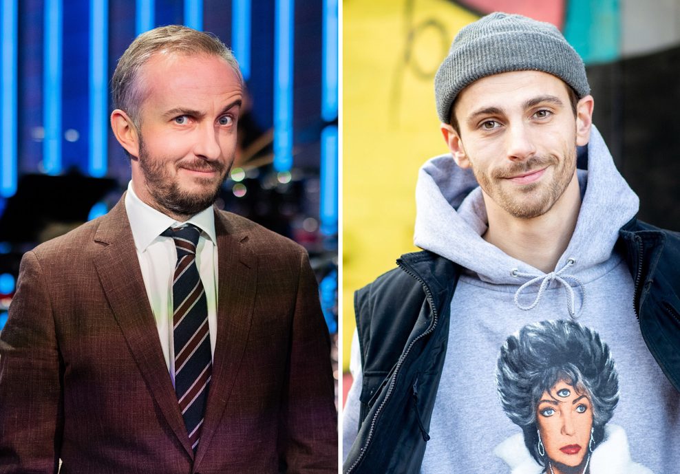 Eine Collage aus Jan Böhmermann und Fynn Kliemann