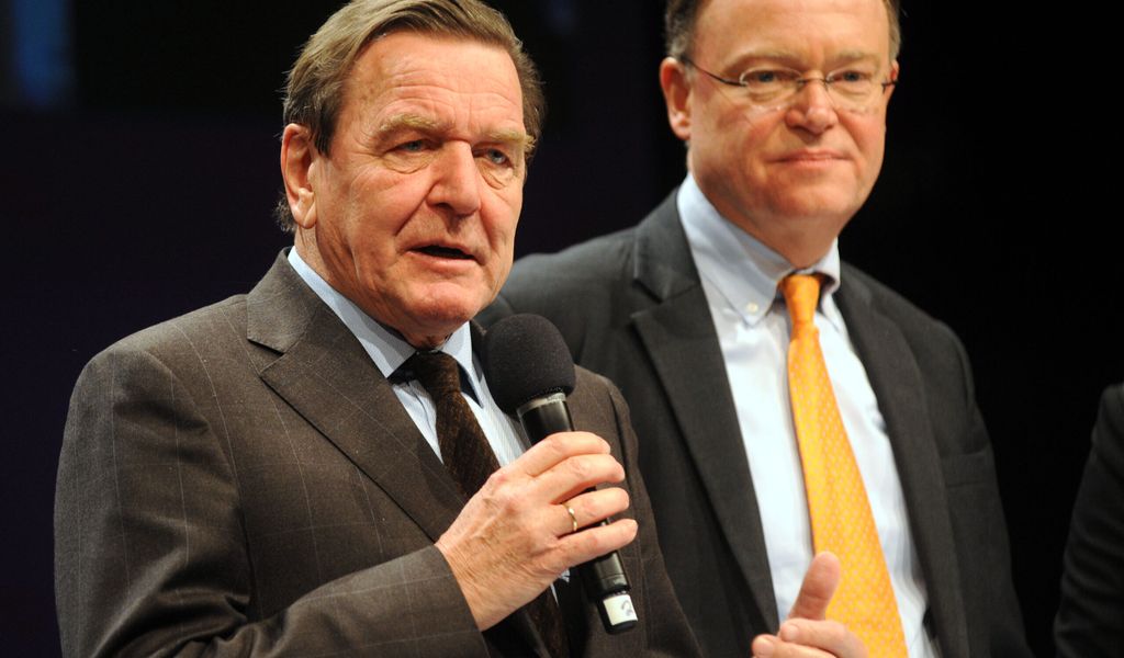 Gerhard Schröder und Stephan Weil