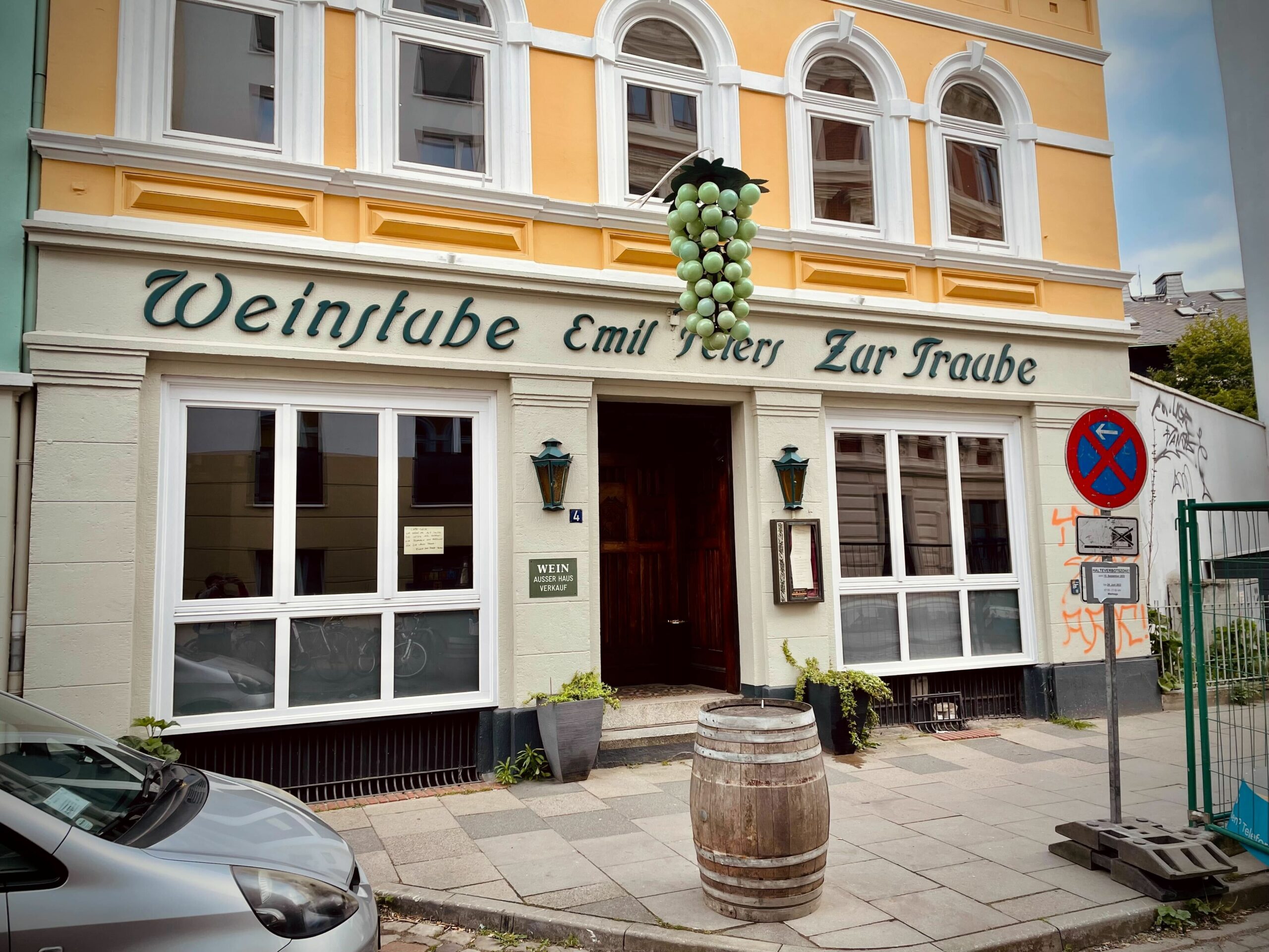 Die Weinstube „Zur Traube“ in Ottensen hatte am Samstag zum letzten Mal geöffnet.