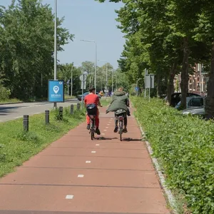 Fahrradstraße aus Plastik
