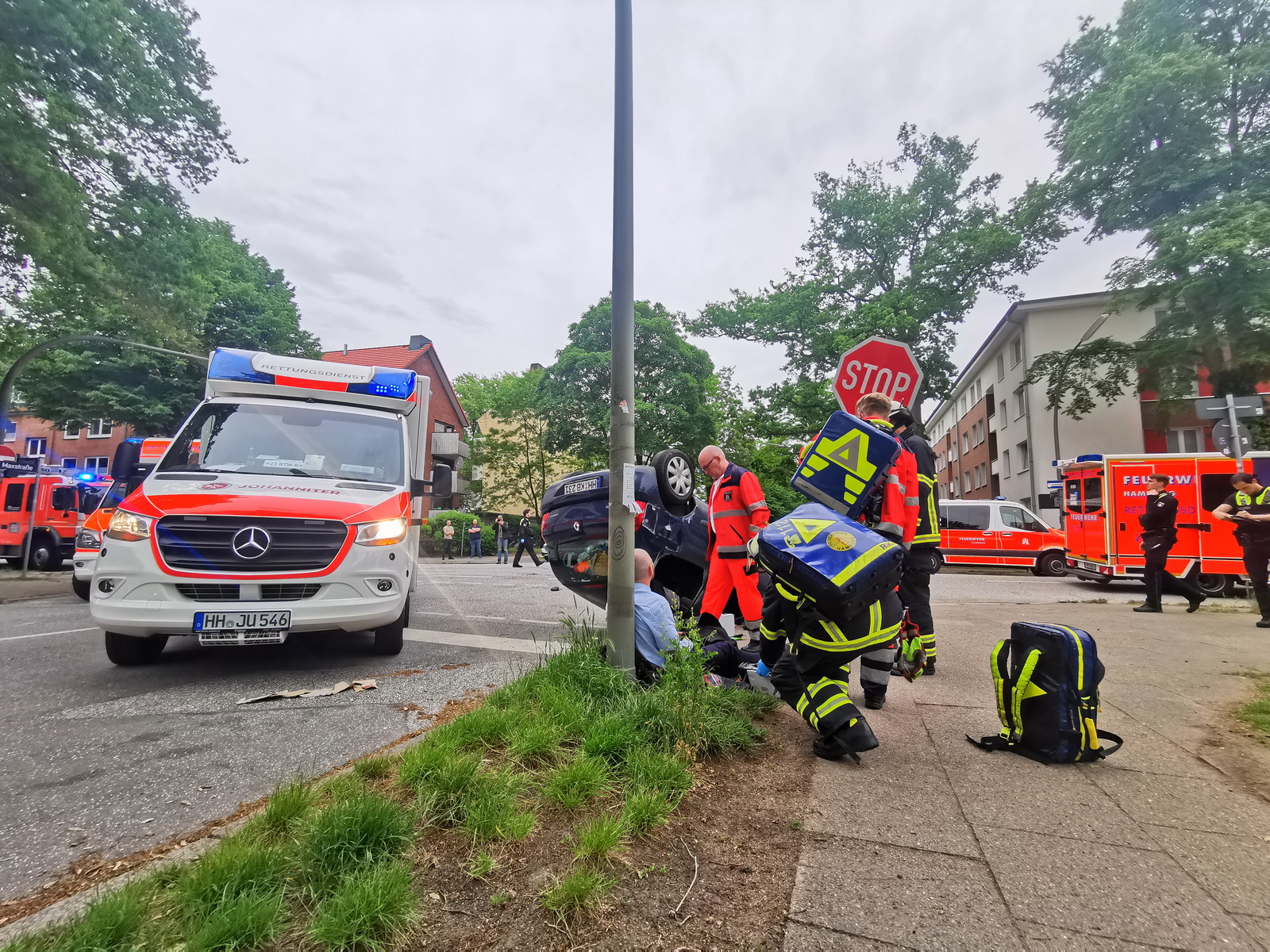 Unfall in Hamburg Wandsbek