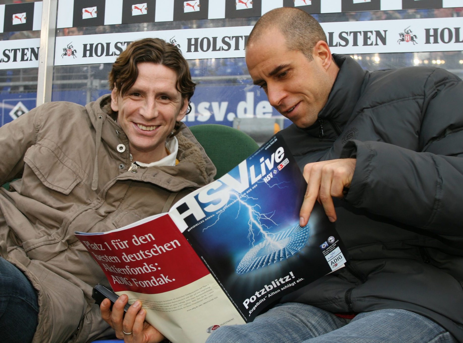 Die Ex-HSV-Profi Bastian Reinhardt (l.) und Stefan Beinlich