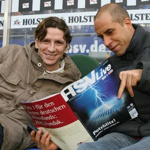 Die Ex-HSV-Profi Bastian Reinhardt (l.) und Stefan Beinlich