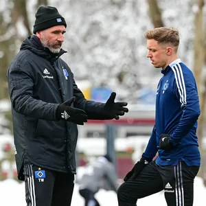 HSV-Trainer Tim Walter und Sonny Kittel