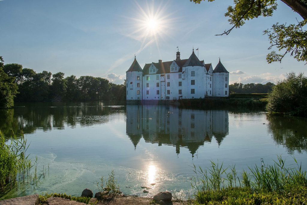 Das Wasserschloss in Glücksburg, Schleswig-Holstein