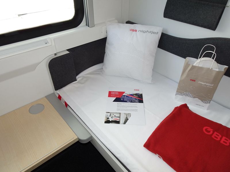 Blick in einen ÖBB-Liegewagen