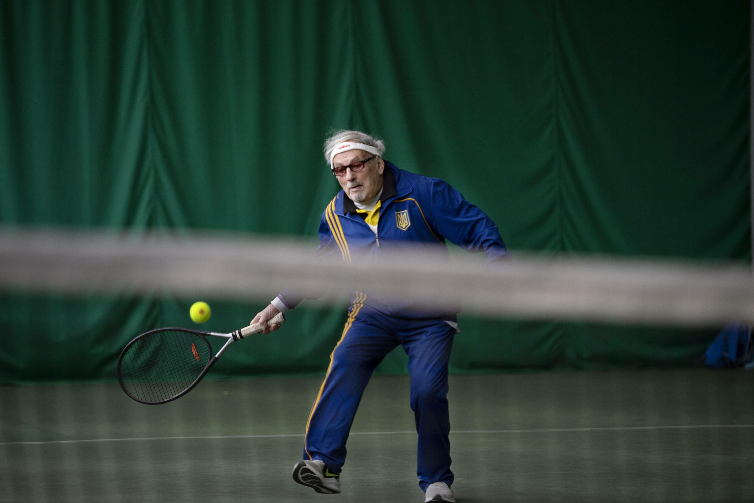 Leonid Stanislawski in Aktion beim Tennis