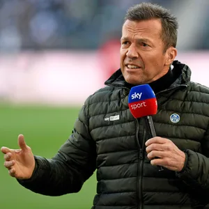 Lothar Matthäus am Mikrofon