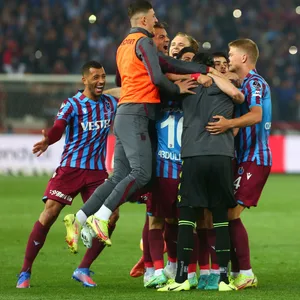 Die Spieler von Trabzonspor beim Jubeln