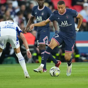 Kylian Mbappe in Aktion